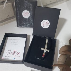 Pulsera cruz "ABIERTA"