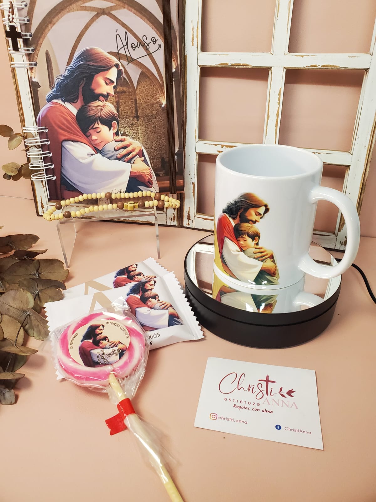 Tazas personalizadas para comunión