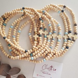 Rosario Madera Pulsera 6mm