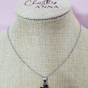 Cadena Acero - Cruz madera