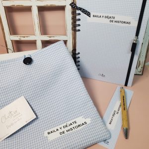 Pack "cuaderno+funda+boli"